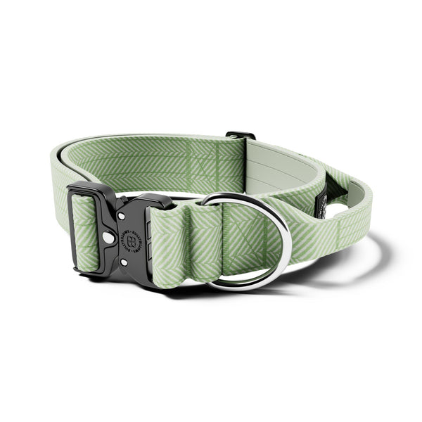 5cm Herringbone Combat® Collar | With Handle & Secure Clip - Mint Green