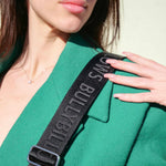 Unisex Luxury Human & Dog Walking Bag | With Adjustable Strap & Poop Bag Holder - Black