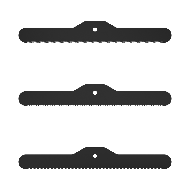 BullyBilows 3-Piece Spare Deshedding Blade Set - Black