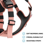 Hurricane Harness - Non Restrictive, With Handle, Adjustable & Reflective - All Breeds - Pink