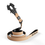 1.4m Swivel Combat Lead | Neoprene Lined, Secure Rated Clip with Soft Handle - Military Tan