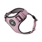 Premium Comfort Herringbone Harness | Non Restrictive & Adjustable - Soft Pink