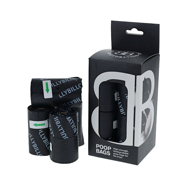 Premium Biodegradable Poop Bags With Handle - Black