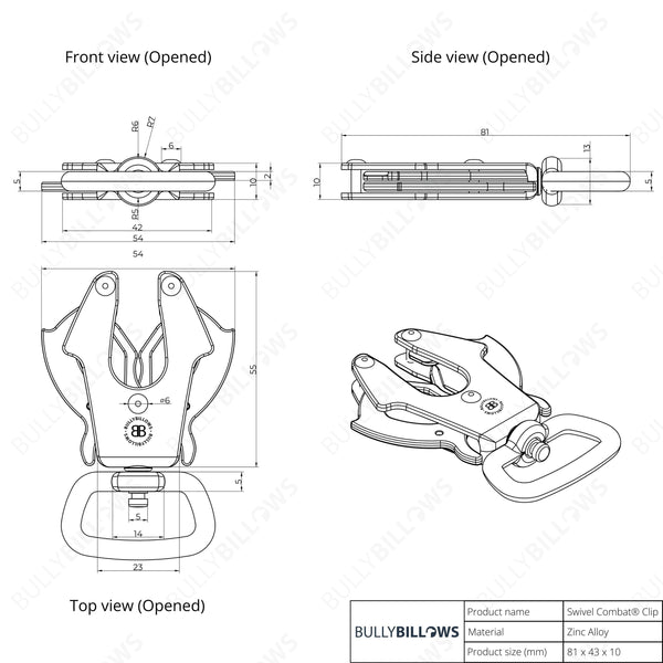 Slip-on Harness & Mini Combat Lead Bundle - Red