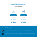 Mini TRI-Harness® | No Pull & Adjustable - Light Blue v2.0