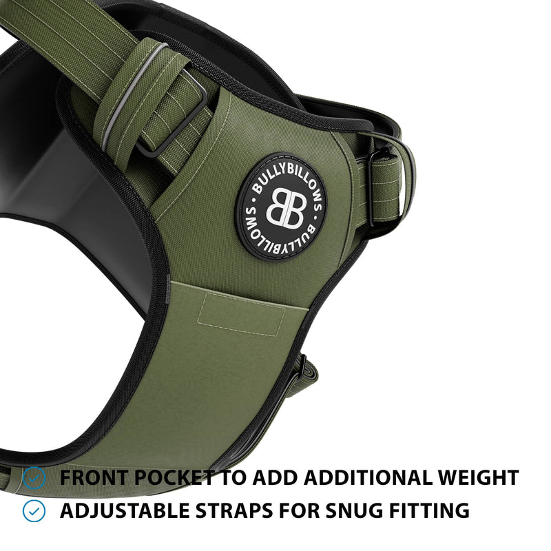 Weight & Fitness Comfort Harness | Health Enhancement - x5 Pockets - Khaki