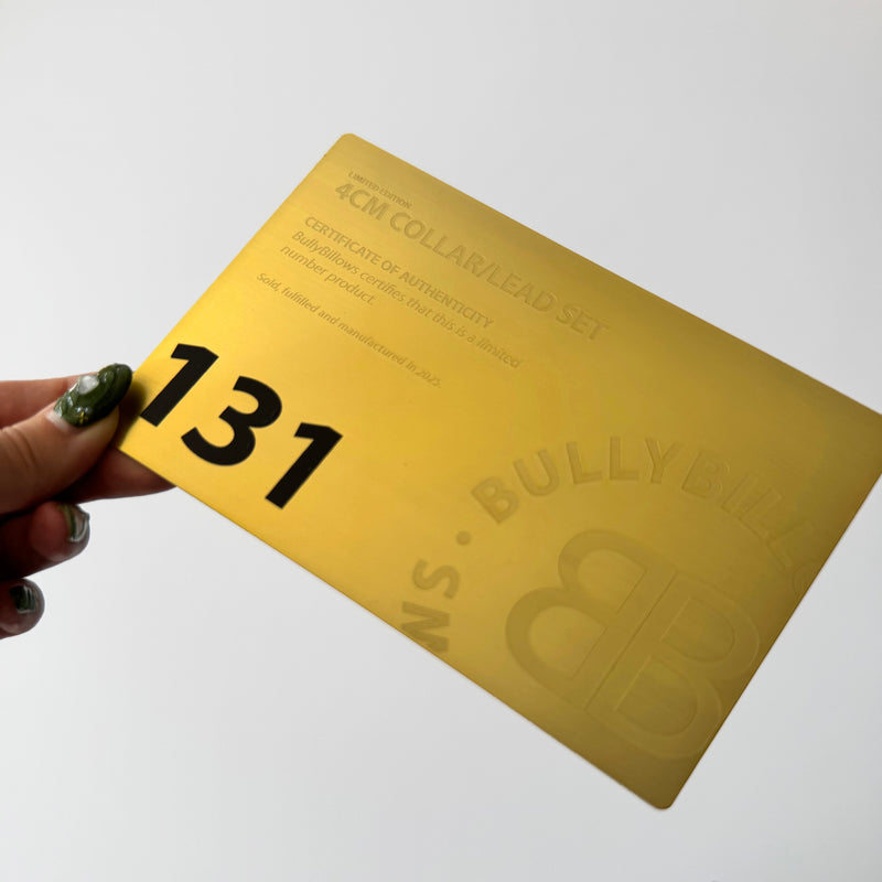 4cm Limited Edition Collar Width & Adjustable Lead Set