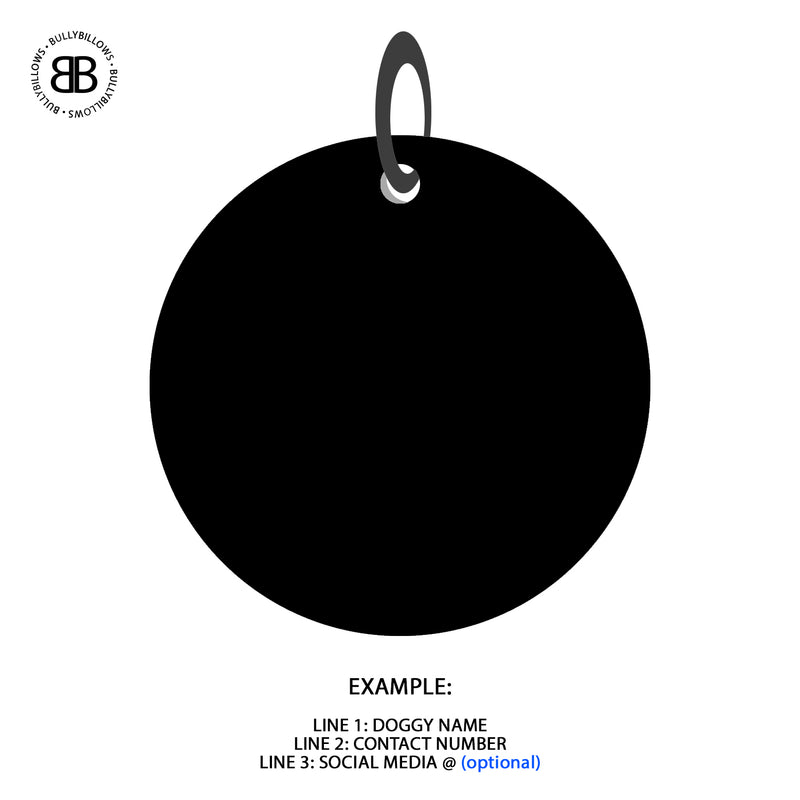 Dog ID Tag - Black (With Gift Box)