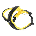 Slip on Padded Comfort Harness | Non Restrictive & Reflective - Black & Yellow
