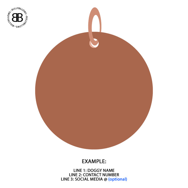 Dog ID Tag - Rose Gold (With Gift Box)