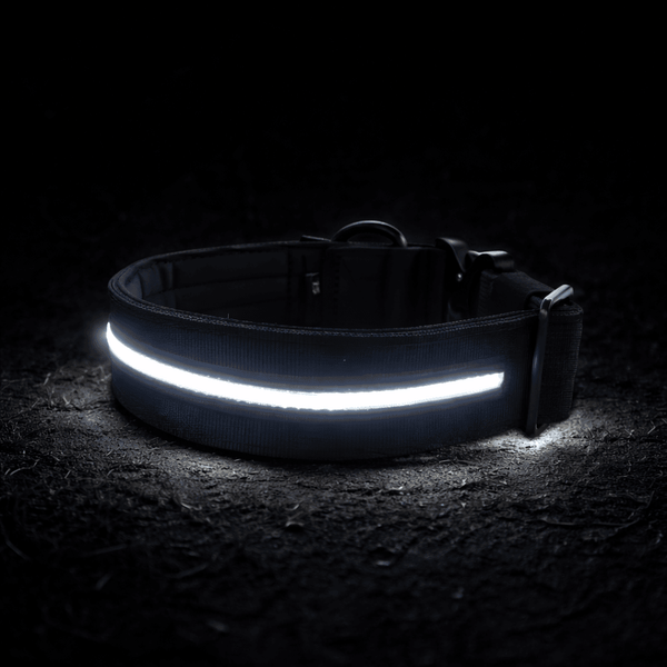 5cm Light Up LED Combat® Collar | Handle - Black