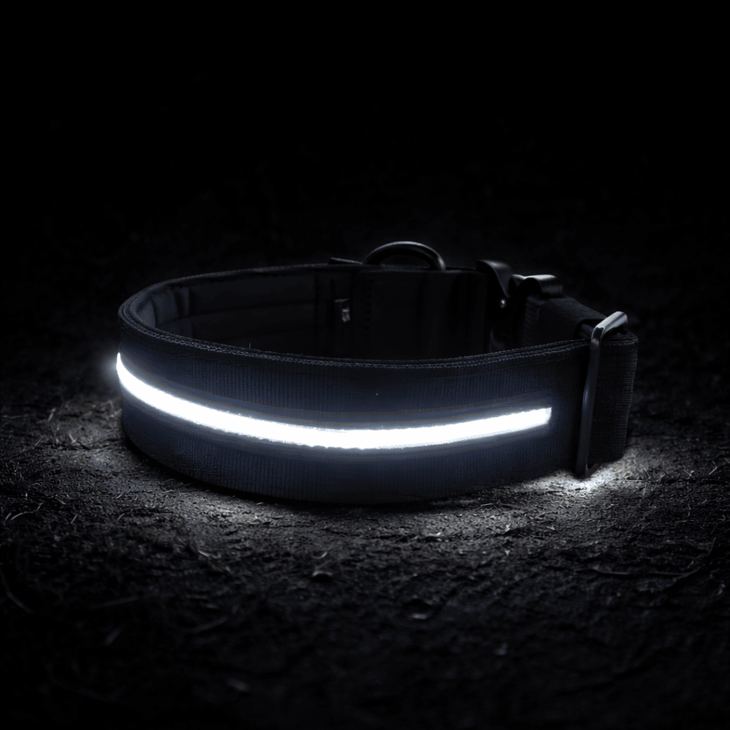 featured image of 5cm Light Up LED Combat® Collar | With Handle & Secure Clip