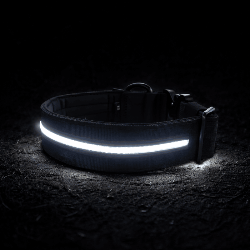 5cm Light Up LED Combat® Collar | Handle - Black