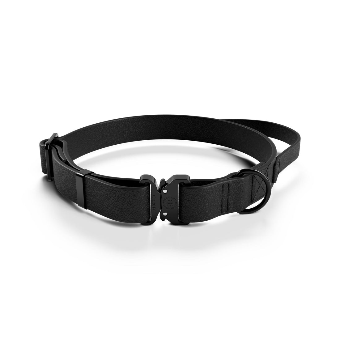 featured image of 2.5cm Combat Billowthane® Collar | Waterproof | With Handle & Secure Clip - Black