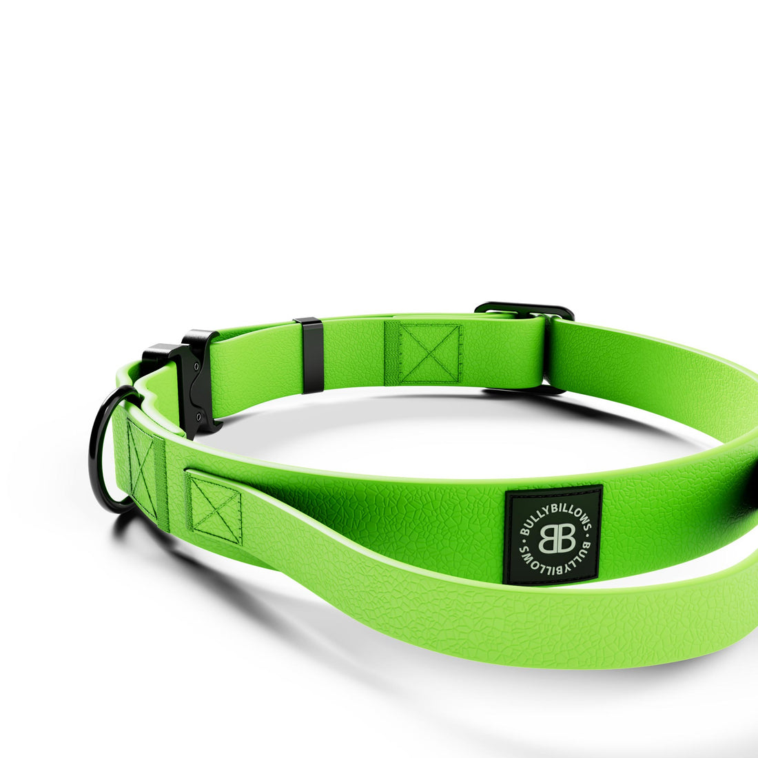 featured image of 2.5cm Combat Billowthane® Collar | Waterproof | With Handle & Secure Clip - NEON Green