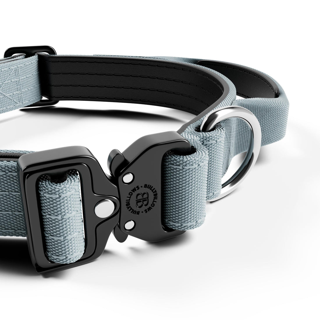 featured image of 2.5cm Combat® Collar | With Handle & Secure Clip - Metal Grey