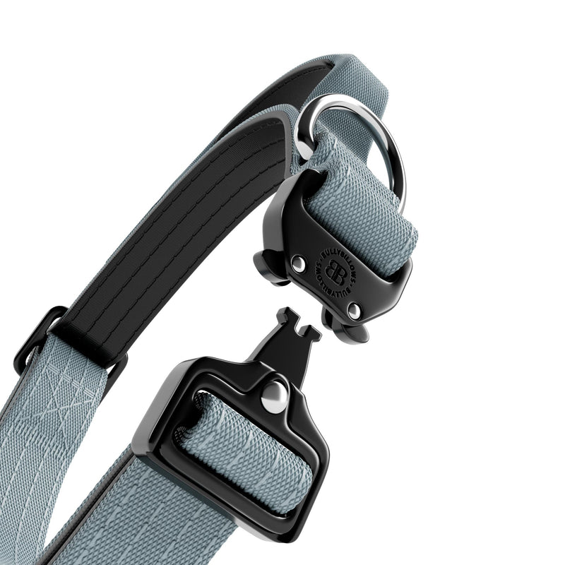2.5cm Combat® Collar | With Handle & Rated Clip - Metal Grey