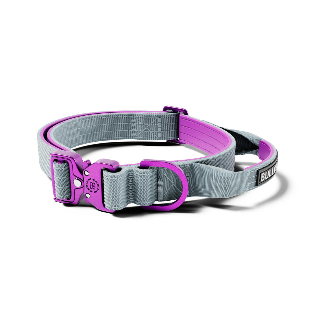 featured image of 2.5cm Lighter Combat® Collar | With Handle & Secure Clip - Purple x Grey