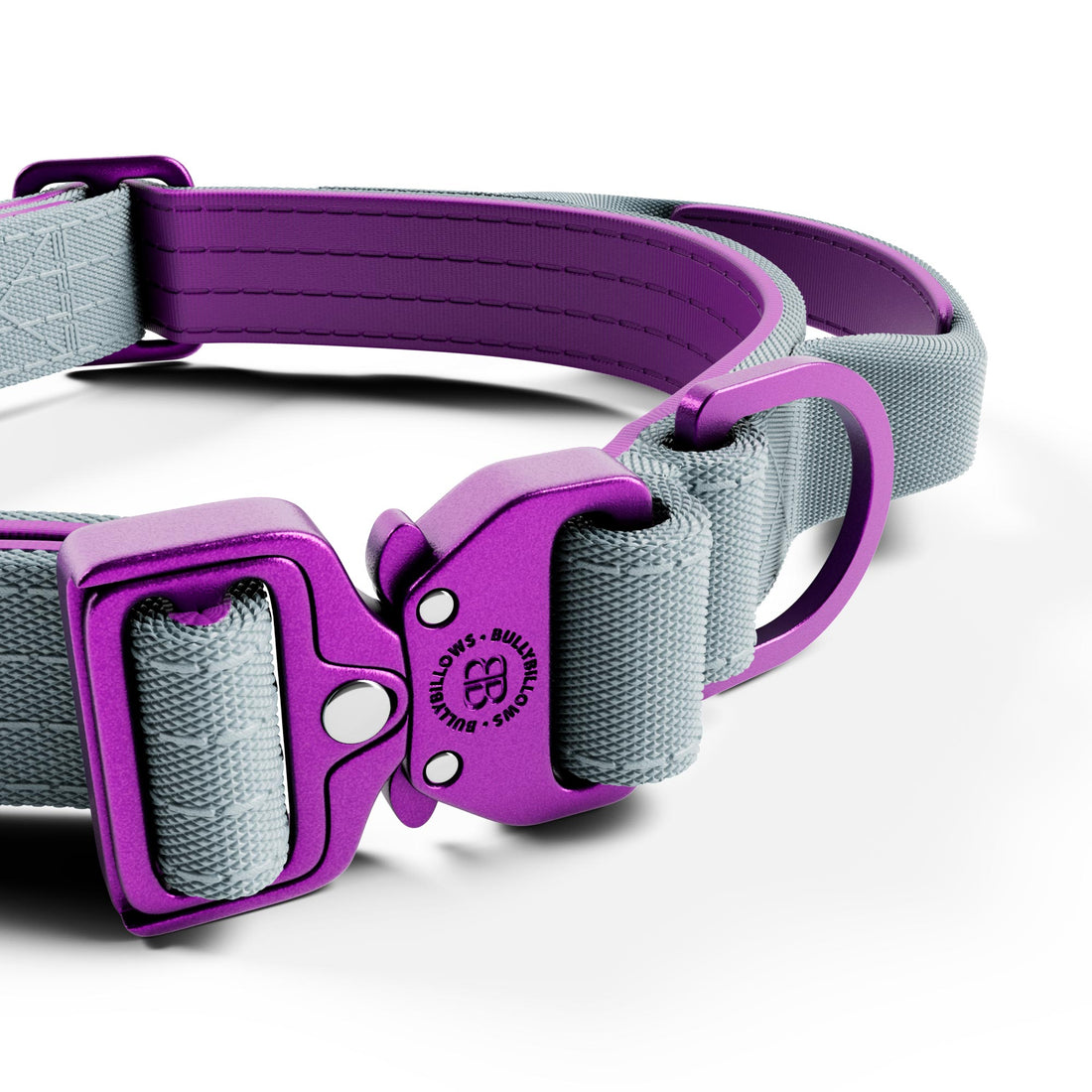 featured image of 2.5cm Lighter Combat® Collar | With Handle & Secure Clip - Purple x Grey