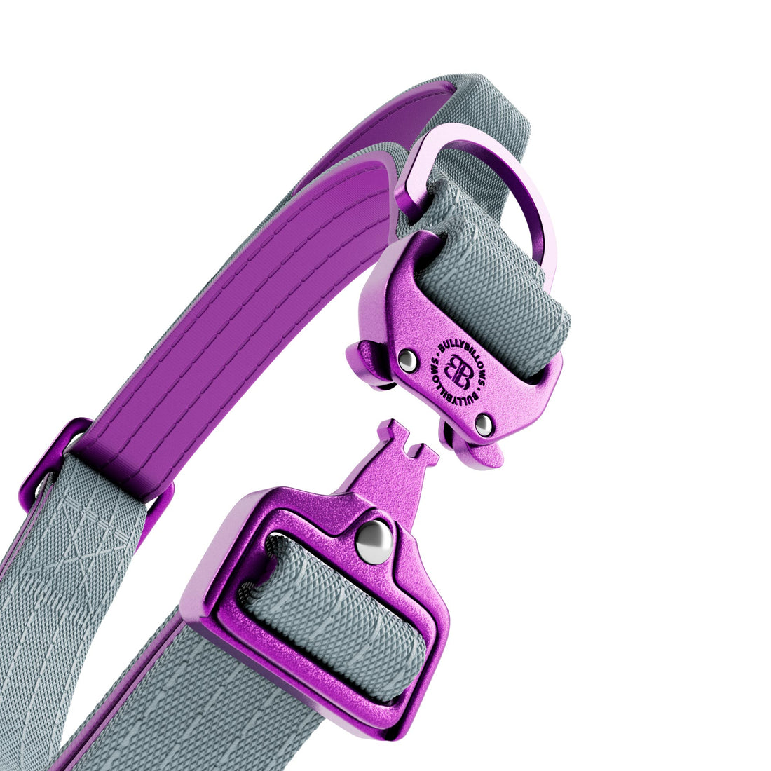 featured image of 2.5cm Lighter Combat® Collar | With Handle & Secure Clip - Purple x Grey