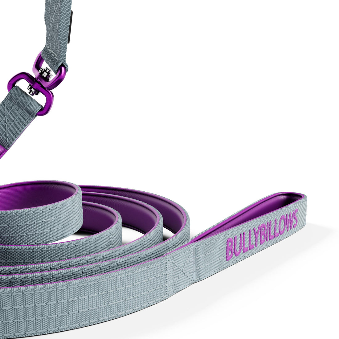 featured image of 3M Lighter Swivel Combat Lead | Anti-Tangle & Secure Clip - Purple x Metal Grey