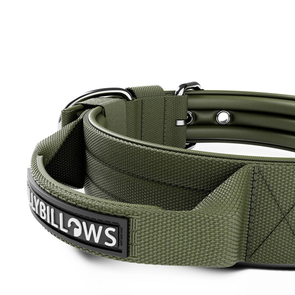 5cm Pin Buckle Collar | With Handle - Khaki
