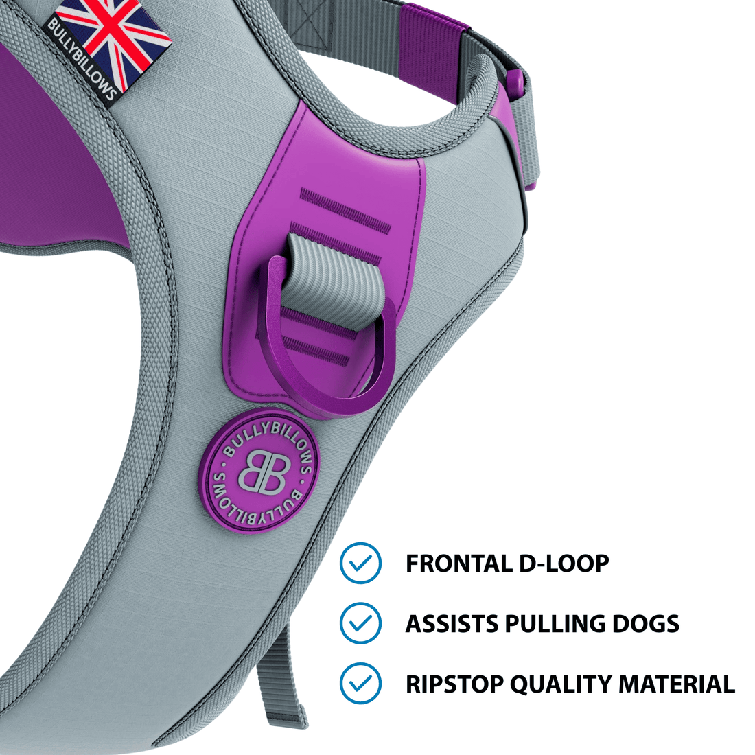 featured image of Anti Pull Hurricane Harness Lighter | With Handle - Purple X Metal Grey