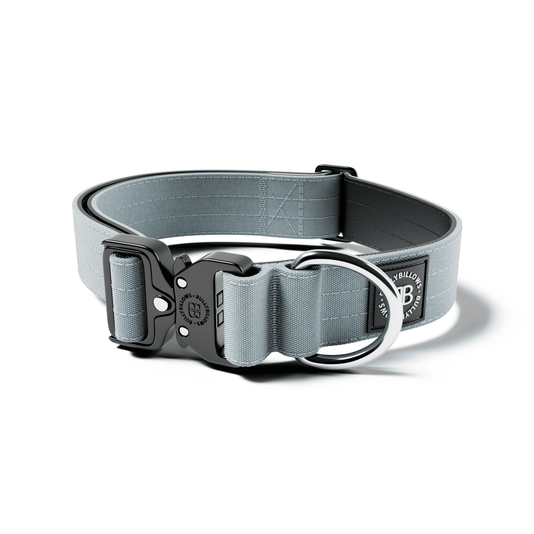featured image of 4cm Combat® Collar | No Handle & Secured Clip - Metal Grey