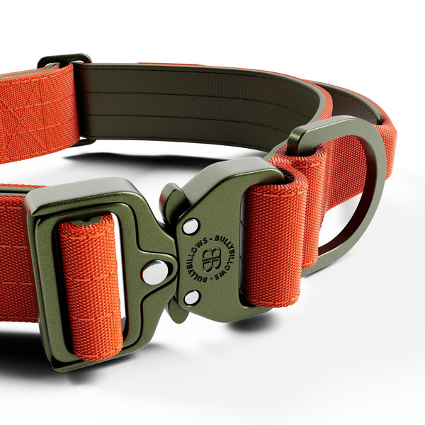 4cm LIGHTER Combat® Collar | With Handle Rated Clip - Burnt Orange X Khaki