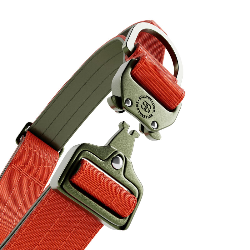 4cm LIGHTER Combat® Collar | With Handle Rated Clip - Burnt Orange X Khaki