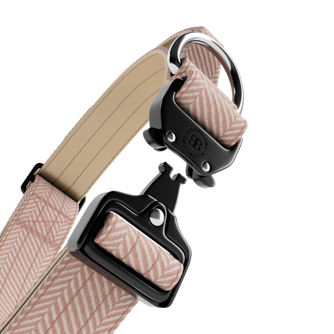 featured image of 4cm Herringbone Combat® Collar | With Handle & Secure Clip - Elegant Cream