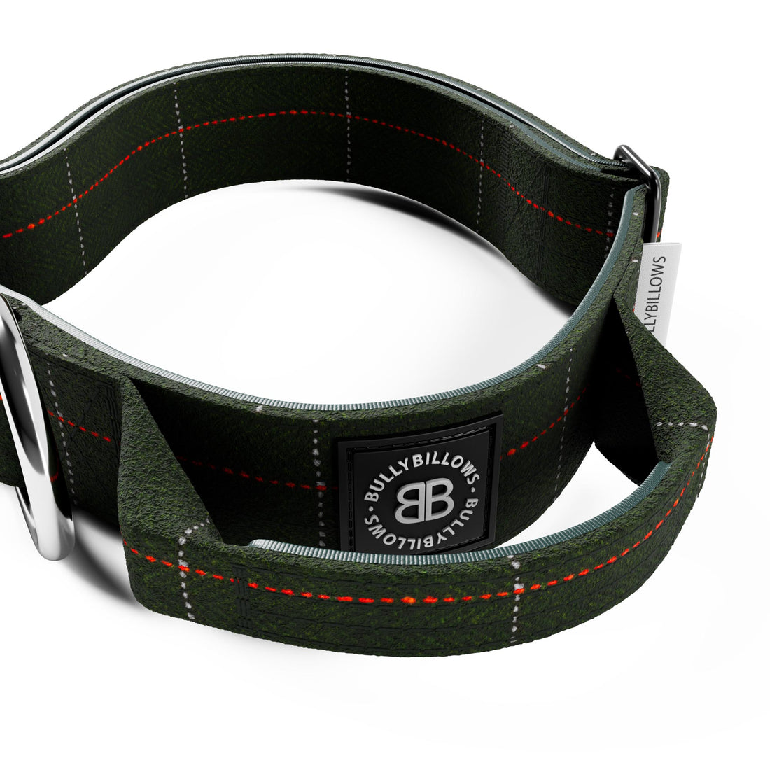 featured image of 4cm Tweed Combat® Collar | With Handle & Secure Clip - Forest Green