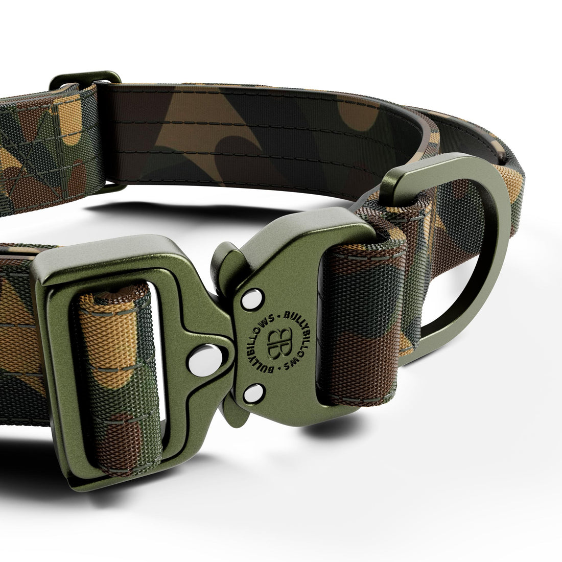 featured image of 4cm Lighter Combat® Collar | With Handle & Secure Clip - Green Camouflage