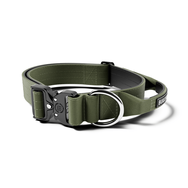 4cm Combat® Collar | With Handle & Secured Clip -  Khaki