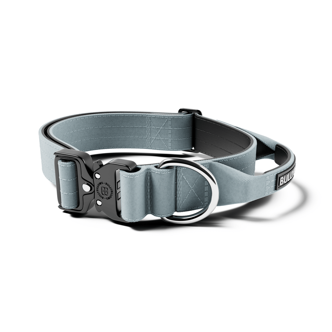 featured image of 4cm Combat® Collar | With Handle & Secured Clip - Metal Grey