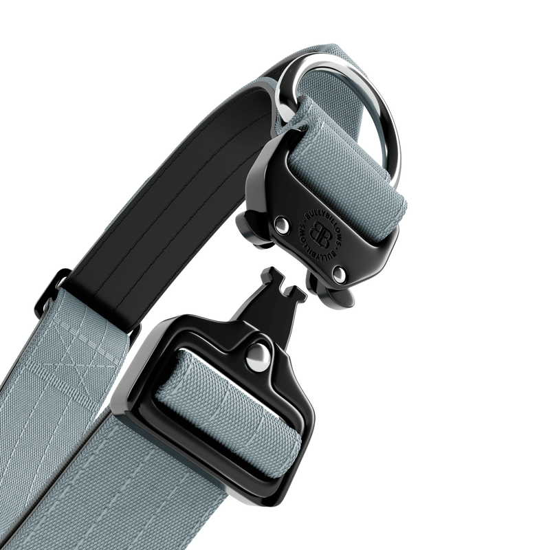 4cm Combat® Collar | With Handle & Rated Clip - Metal Grey