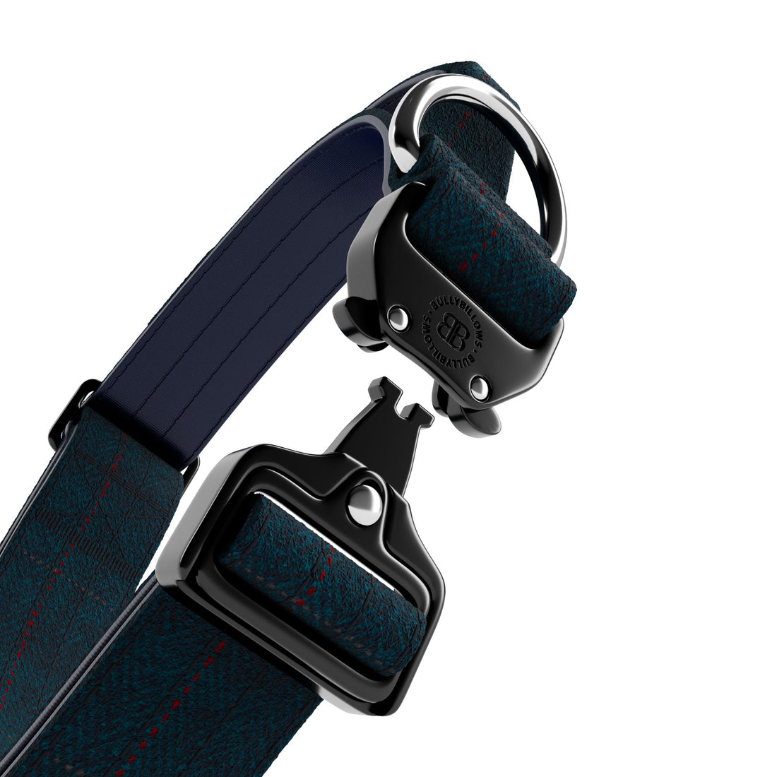featured image of 4cm Tweed Combat® Collar | With Handle & Secure Clip - Midnight Blue