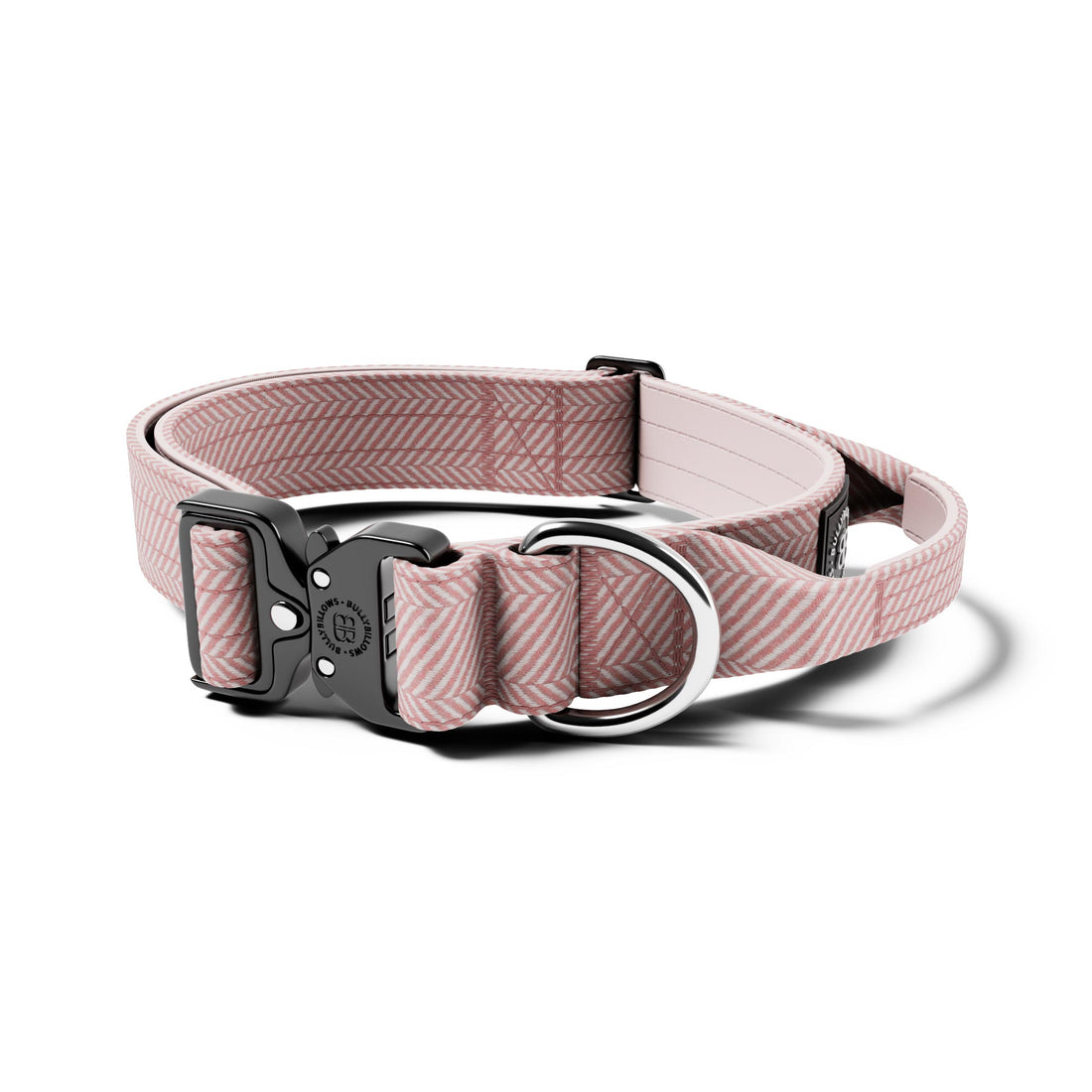 featured image of 4cm Herringbone Combat® Collar | With Handle & Secure Clip - Soft Pink