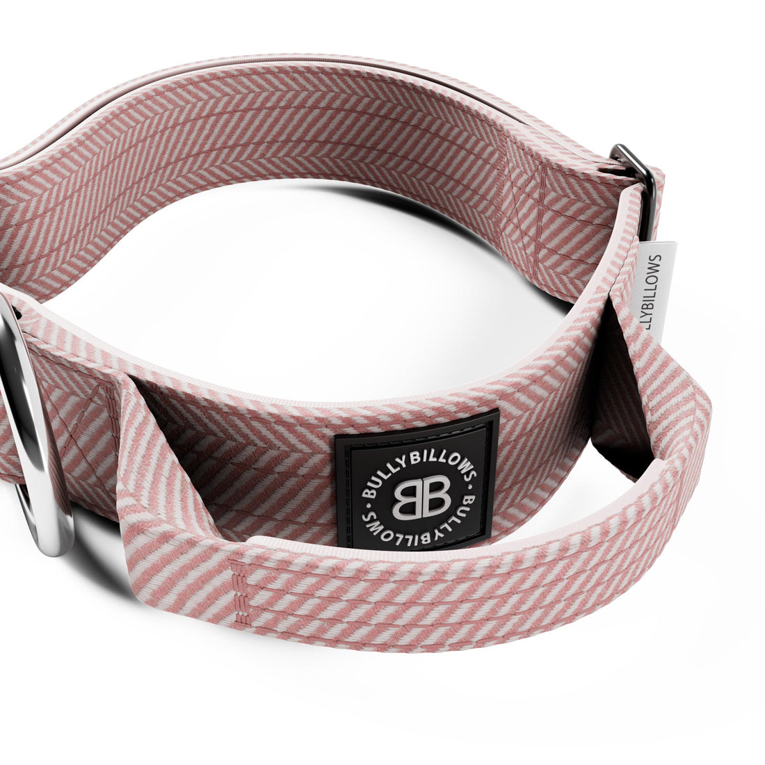 featured image of 4cm Herringbone Combat® Collar | With Handle & Secure Clip - Soft Pink