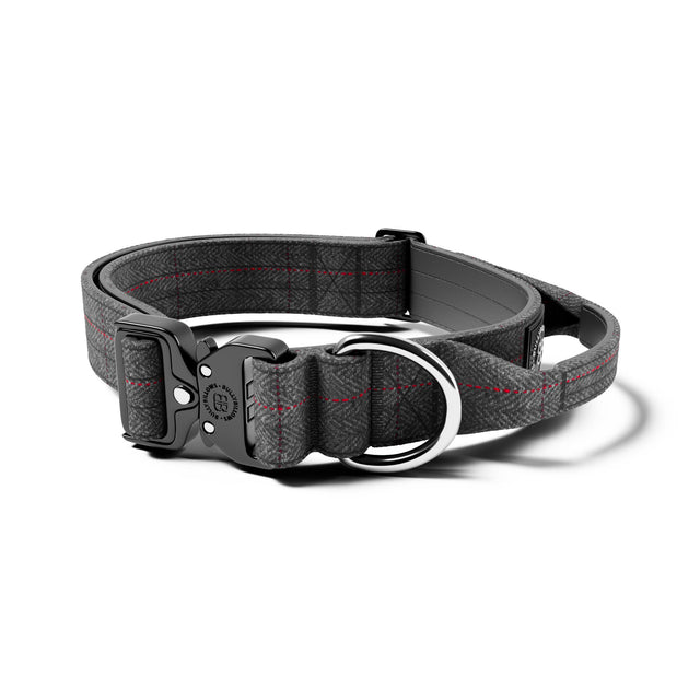 4cm Tweed Combat® Collar | With Handle & Secure Clip