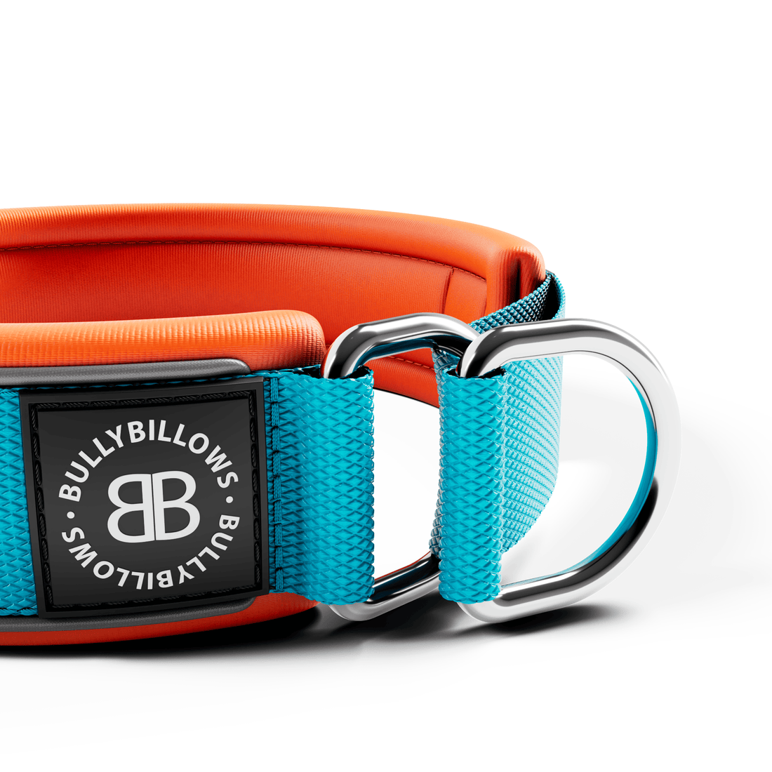 featured image of 4cm Slip on Collar | Foam Padded - Light Blue x Orange