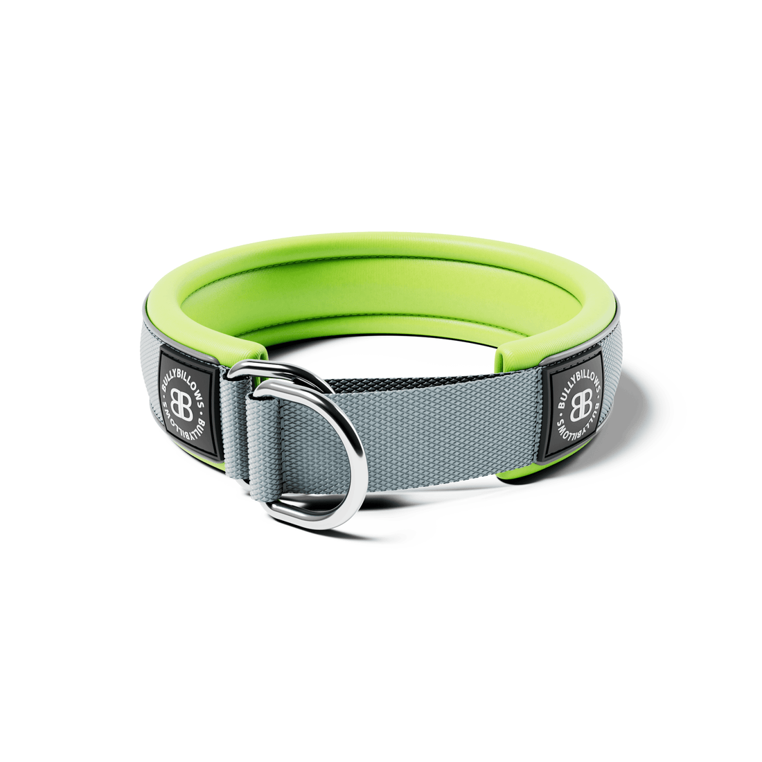 featured image of 4cm Slip on Collar - Metal Grey x Neon