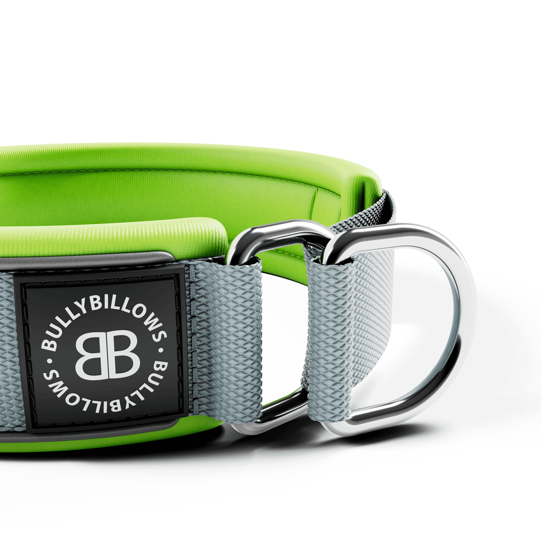 featured image of 4cm Slip on Collar - Metal Grey x Neon