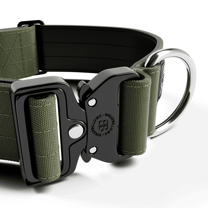 5cm Combat® Collar | NO Handle & Secure Clip - Khaki