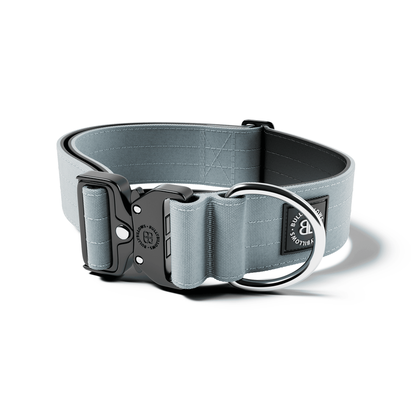 5cm Combat® Collar | NO Handle & Secure Clip - Metal Grey