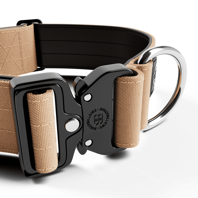 5cm Combat® Collar | NO Handle & Secure Clip - Tan