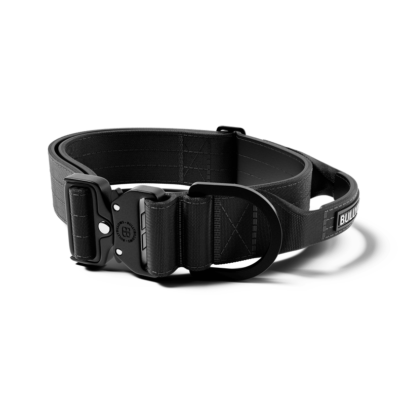 5cm Lighter Combat® Collar | With Handle Secure Clip - Black x Black