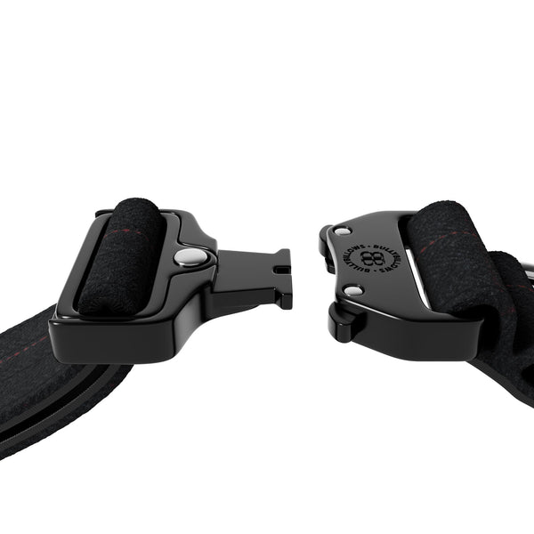 5cm Tweed Combat® Collar | With Handle & Secure Clip - Charcoal Black