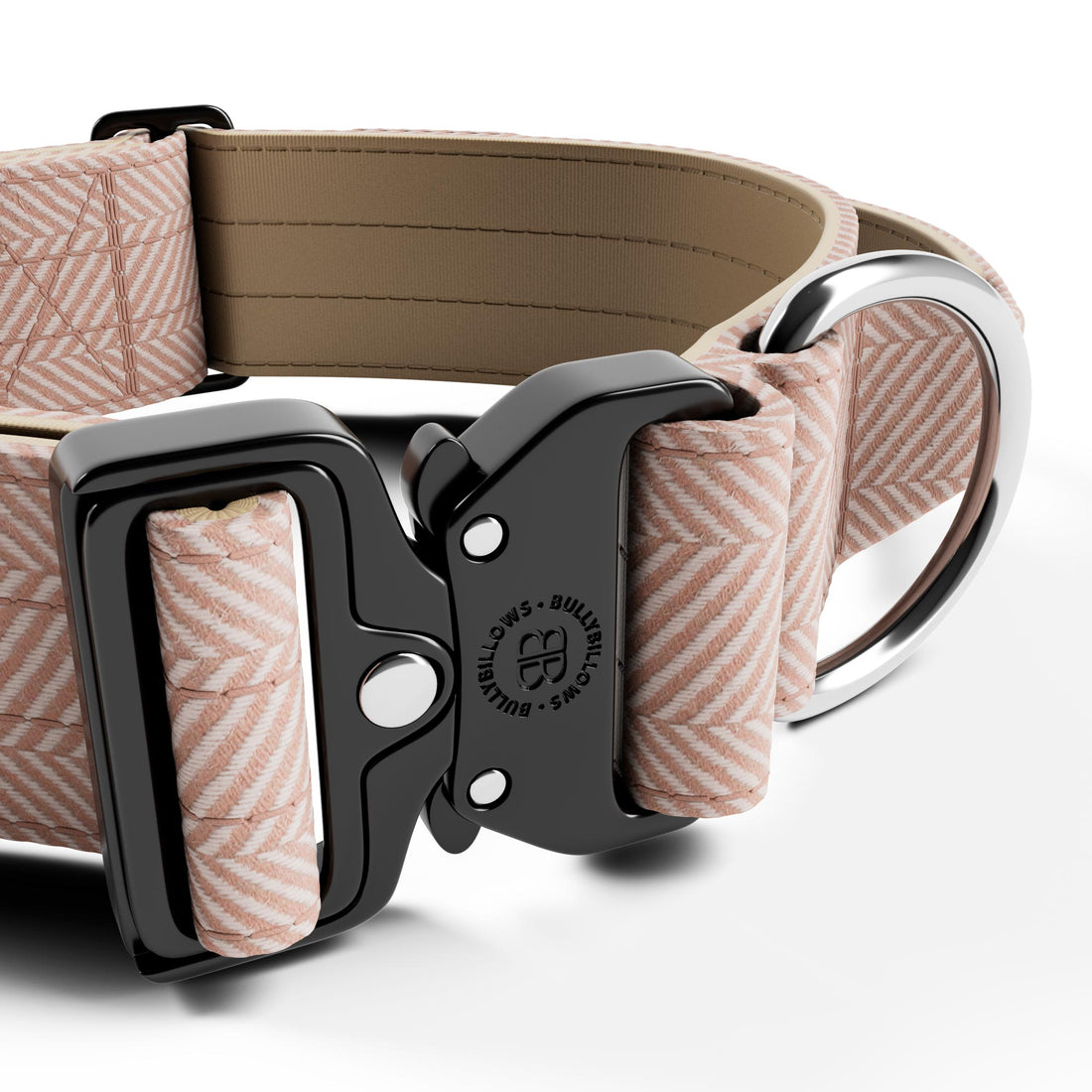 featured image of 5cm Herringbone Combat® Collar | With Handle & Secure Clip - Elegant Cream