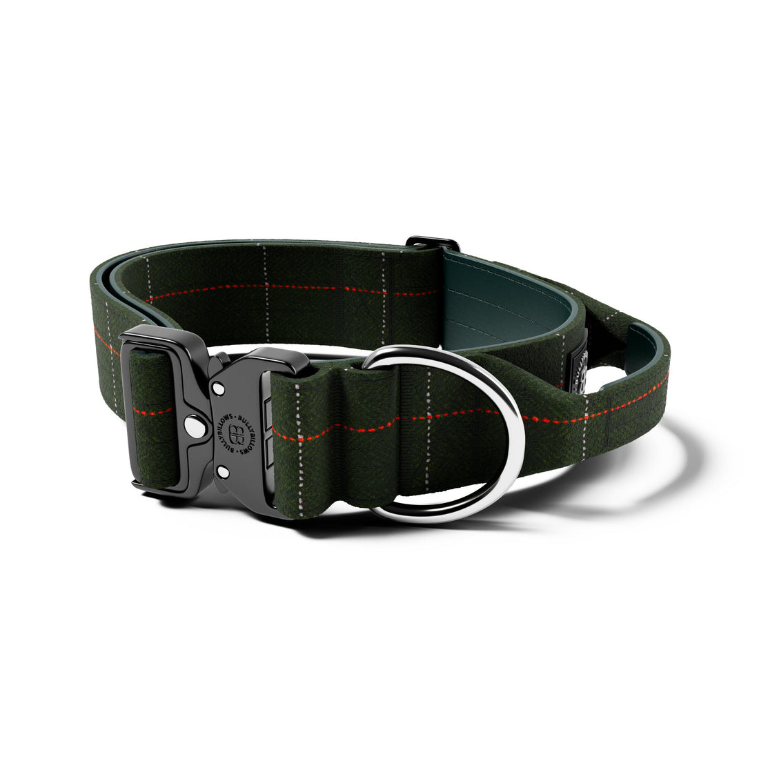 featured image of 5cm Tweed Combat® Collar | With Handle & Secure Clip - Forest Green
